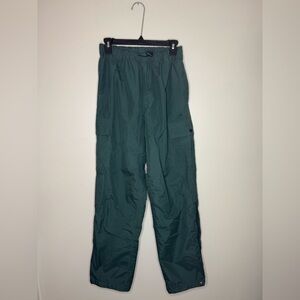 Field & Stream Men’s Cargo Pants Green Outdoor Hiking Fishing Zip Leg Size:S